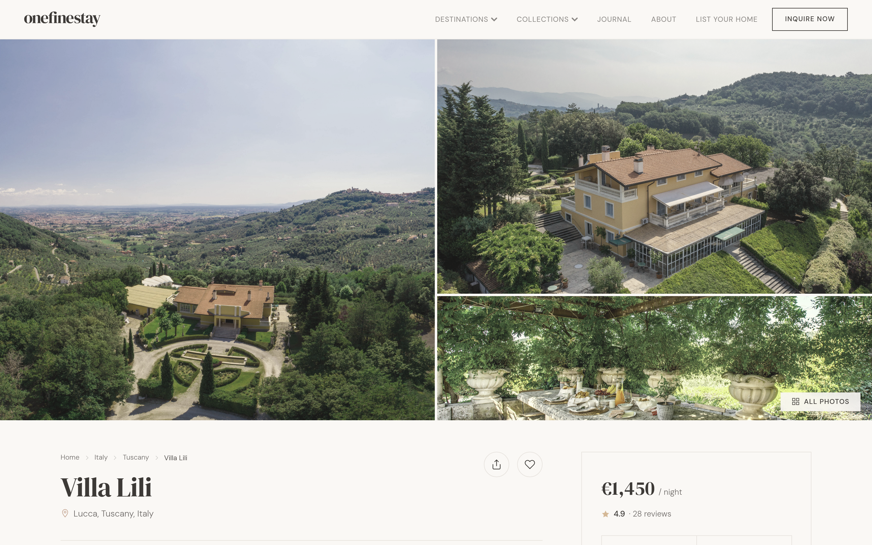 One Fine Stay property detail page