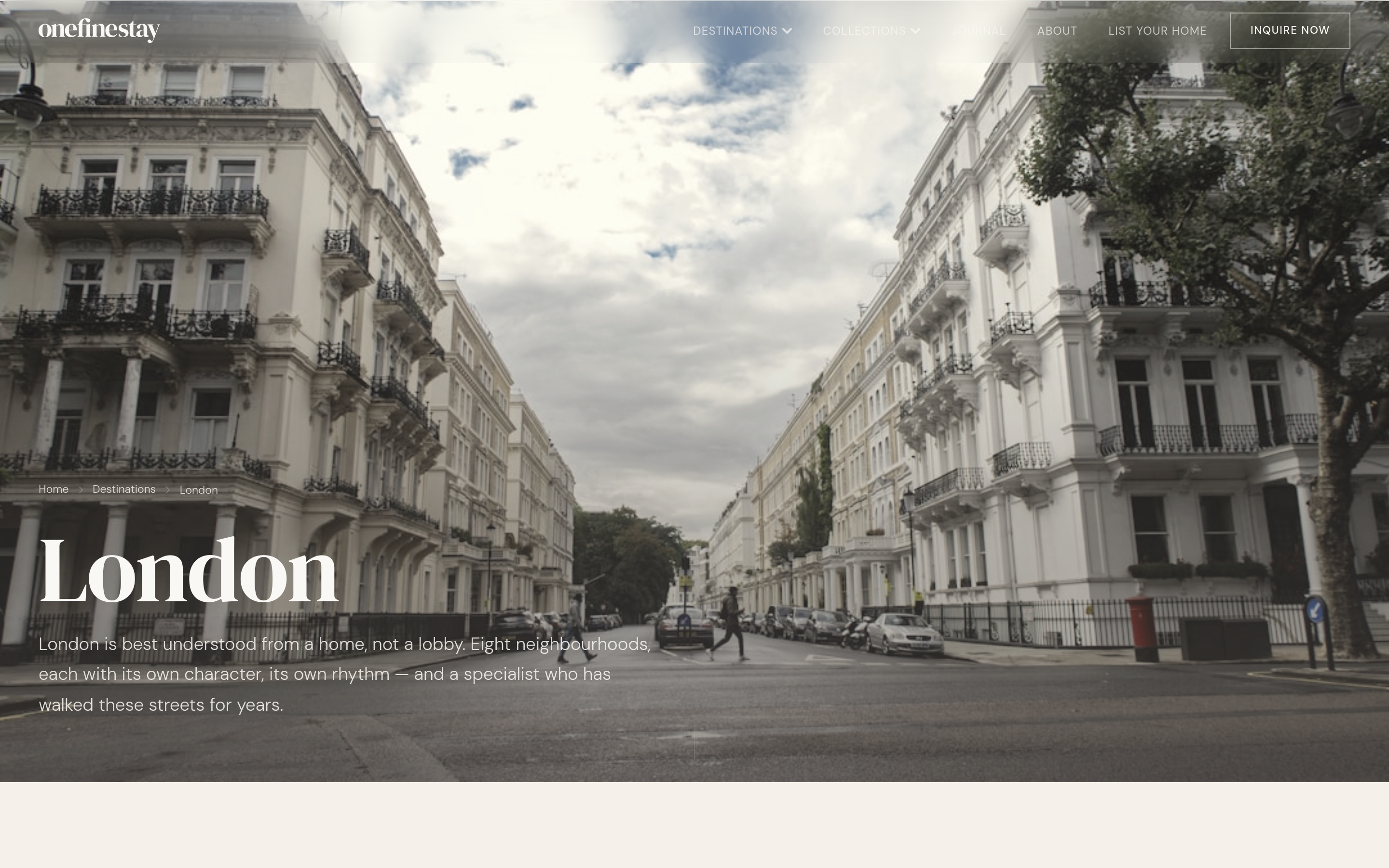One Fine Stay London destination hub